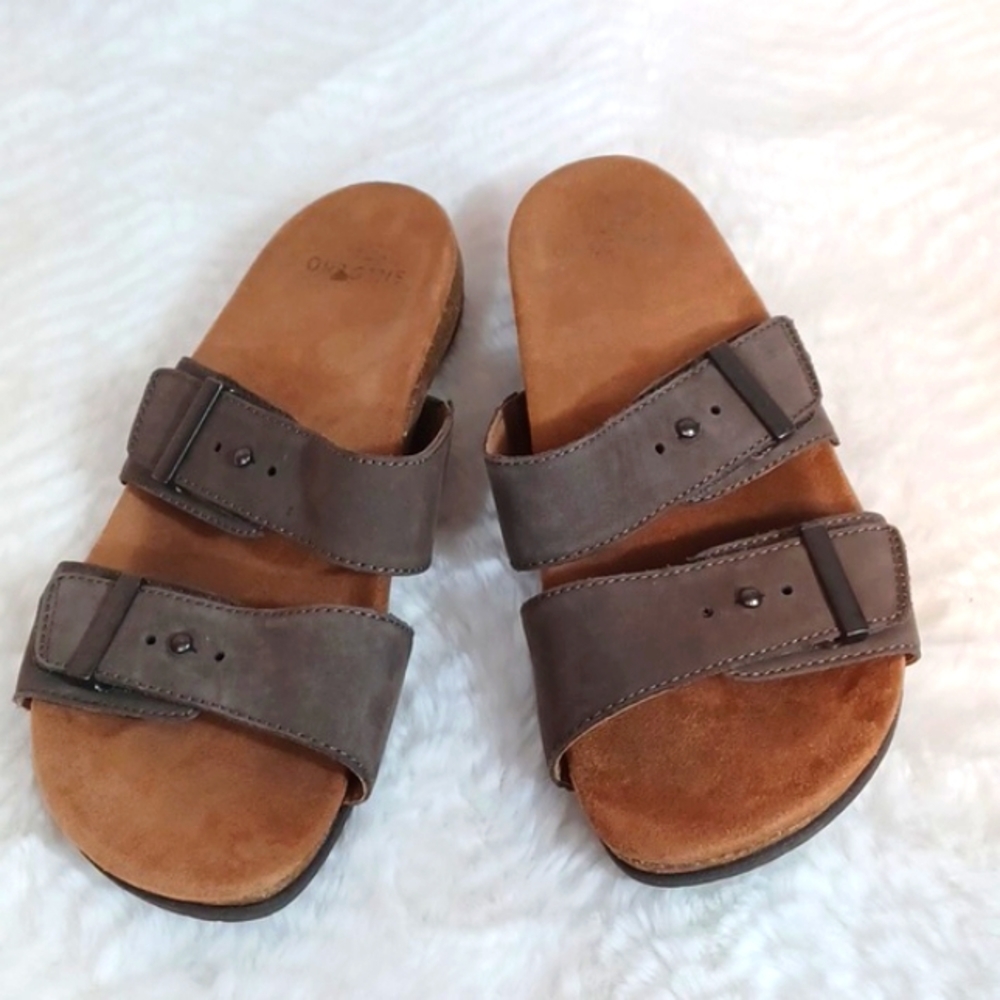 Earth Orgin Womans Brown Casual Cork‎ Sandals 6.5 W New